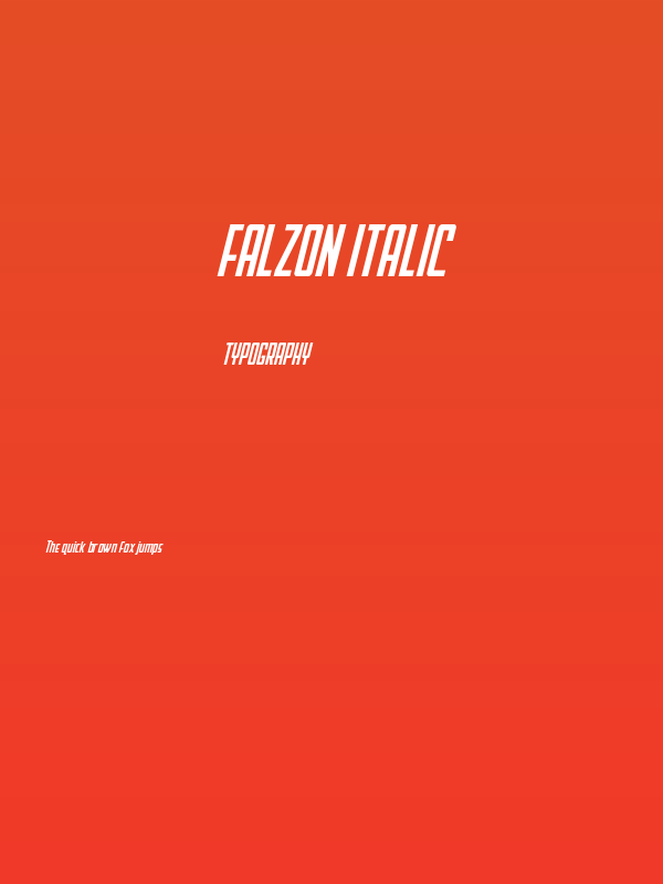 Falzon Italic Poster
