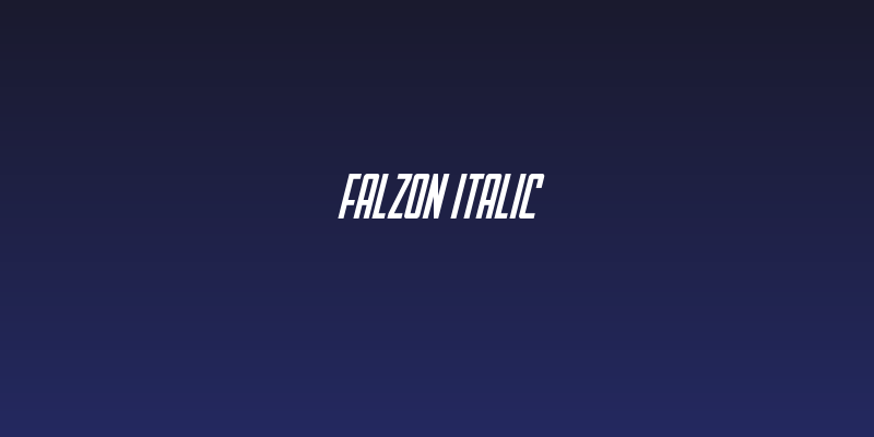 Falzon Italic Social Header
