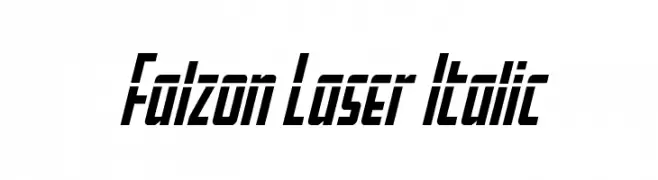 Falzon Laser Italic  Fuentes Gratis Descargar