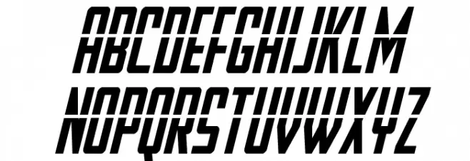 Falzon Laser Italic Schriftart Groß
