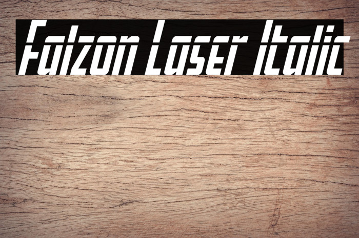 Falzon Laser Italic Example 2