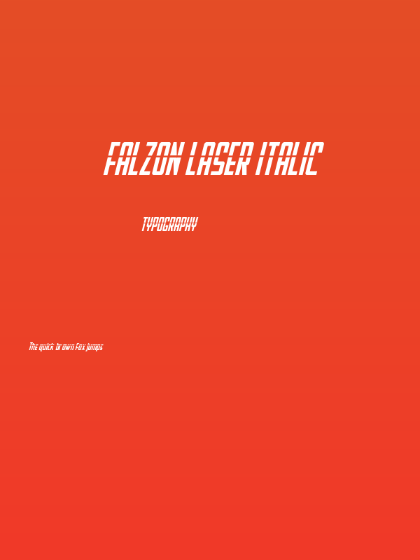 Falzon Laser Italic Poster