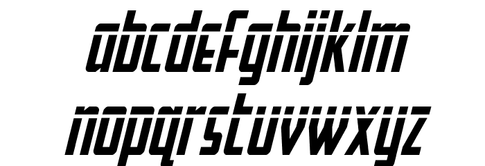 Falzon Laser Italic Font LOWERCASE