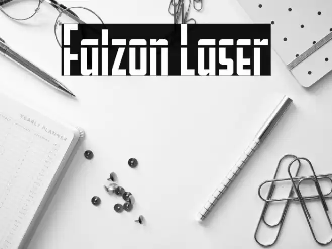 Falzon Laser Font examples