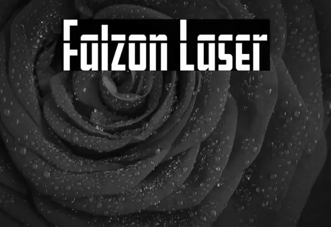 Falzon Laser Font examples