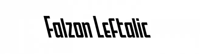 Falzon Leftalic  font caratteri gratis