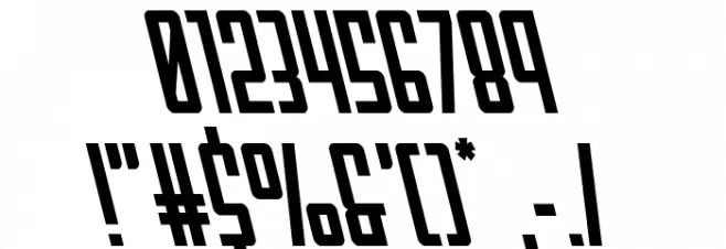 Falzon Leftalic Font OTHER CHARS