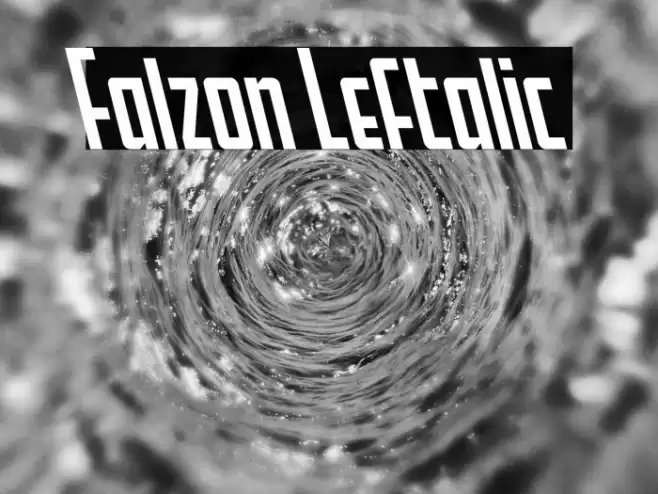 Falzon Leftalic Font examples