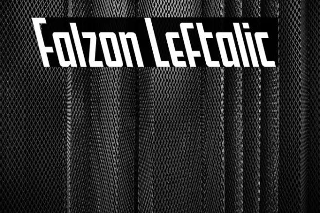 Falzon Leftalic Font examples