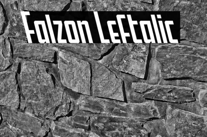 Falzon Leftalic Font examples