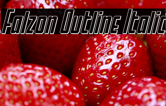 Falzon Outline Italic Example 3