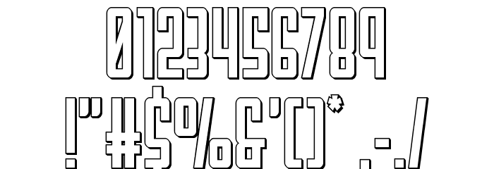 Falzon Outline Font OTHER CHARS