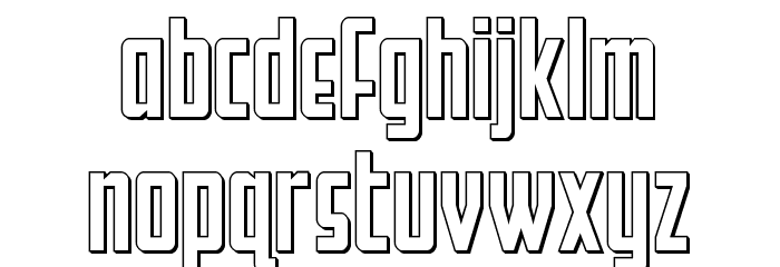 Falzon Outline Font LOWERCASE
