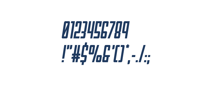 Falzon Semi-Italic Other Characters