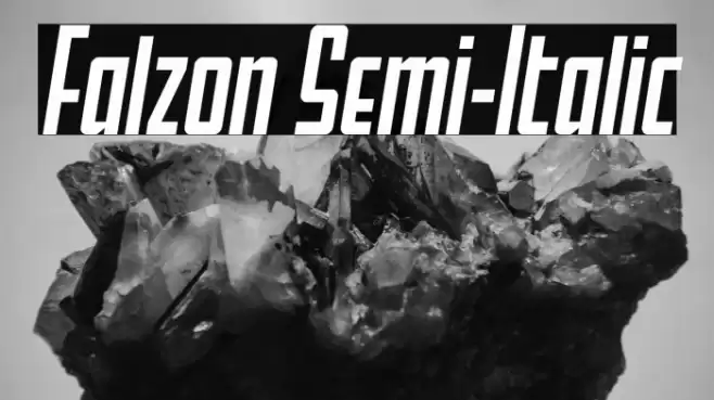 Falzon Semi-Italic Font examples