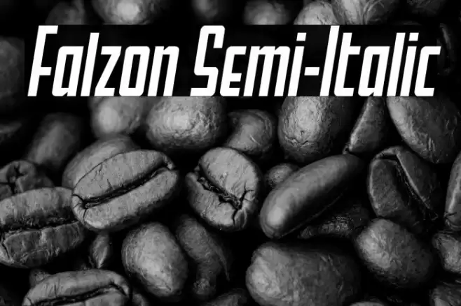 Falzon Semi-Italic Font examples