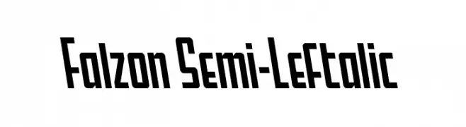 Falzon Semi-Leftalic  Fuentes Gratis Descargar