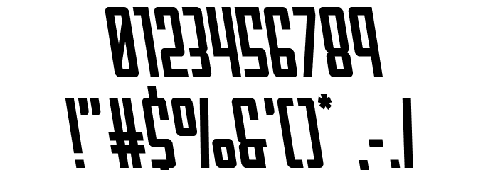Falzon Semi-Leftalic Font OTHER CHARS