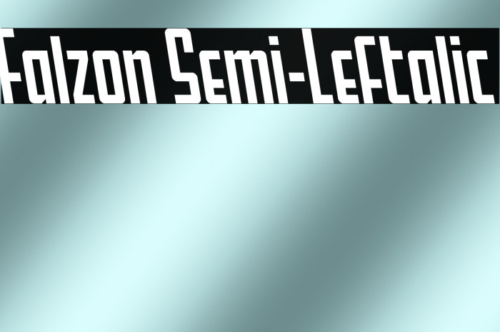 Falzon Semi-Leftalic Example 3