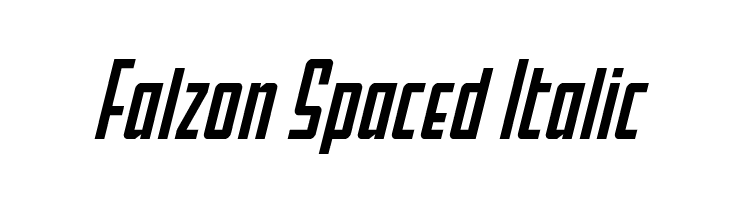 Falzon Spaced Italic  免费字体下载