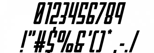 Falzon Spaced Italic Font OTHER CHARS