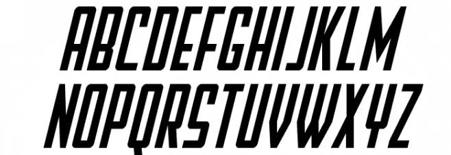 Falzon Spaced Italic 字体 大写