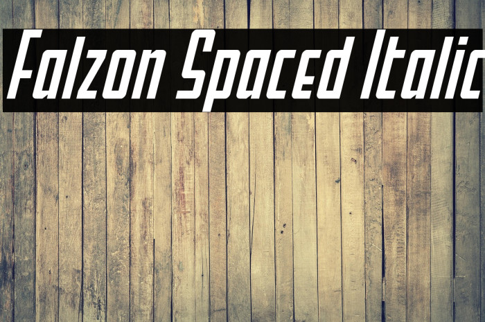 Falzon Spaced Italic Example 3