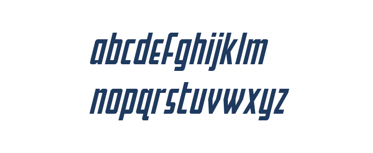 Falzon Spaced Italic Lowercase