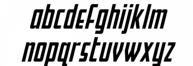 Falzon Spaced Italic Font Litere mici