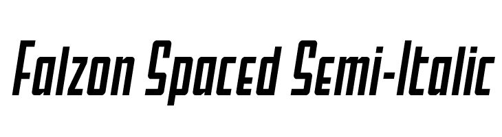 Falzon Spaced Semi-Italic  Fuentes Gratis Descargar