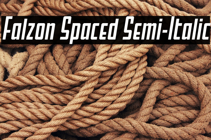 Falzon Spaced Semi-Italic Example 1