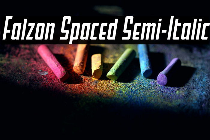 Falzon Spaced Semi-Italic Example 3