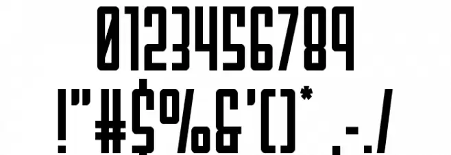 Falzon Spaced Font OTHER CHARS