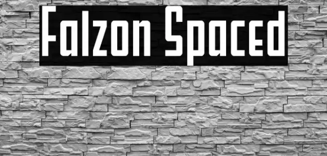 Falzon Spaced Font examples
