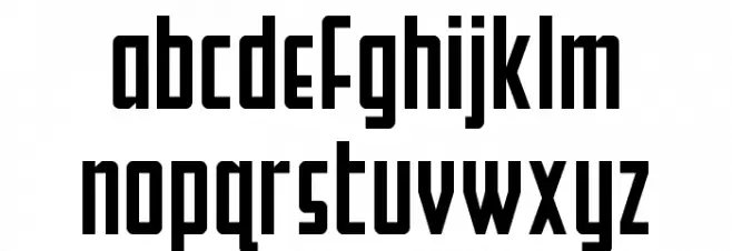 Falzon Spaced Font LOWERCASE