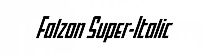 Falzon Super-Italic  font caratteri gratis