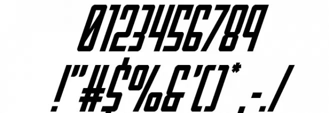 Falzon Super-Italic Font OTHER CHARS