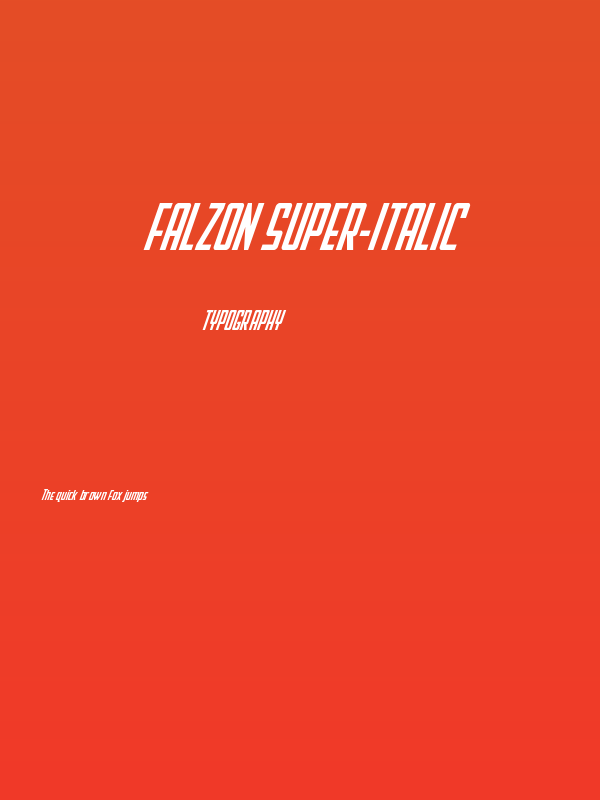 Falzon Super-Italic Poster