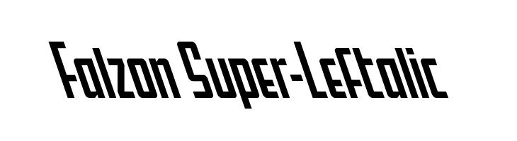 Falzon Super-Leftalic  नि: शुल्क फ़ॉन्ट्स डाउनलोड