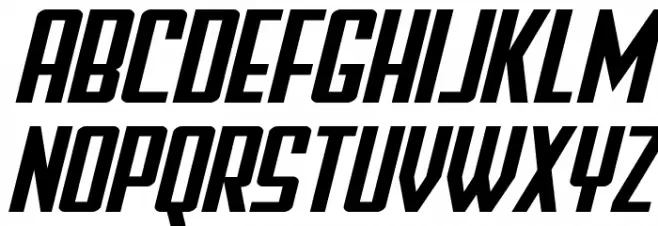 Falzon Wide Italic Polices MAJUSCULES