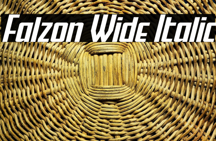 Falzon Wide Italic Example 1