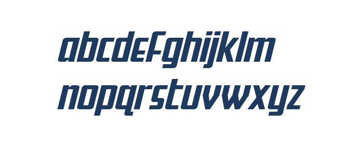 Falzon Wide Italic Lowercase