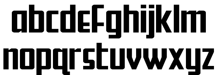 Falzon Wide Font LOWERCASE