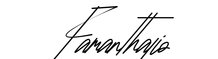 Famanthalio  Frei Schriftart Herunterladen