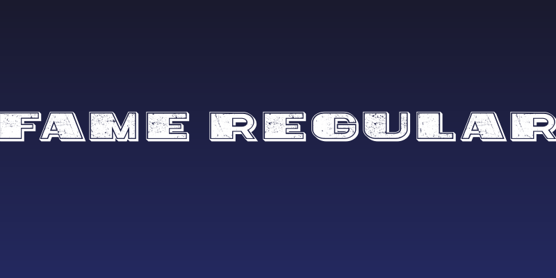 Fame Regular Social Header