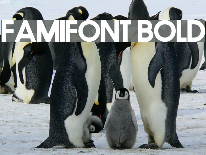 FamiFont Bold Font examples