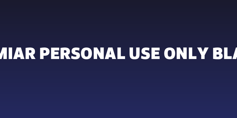 Famiar PERSONAL USE ONLY Black Social Header