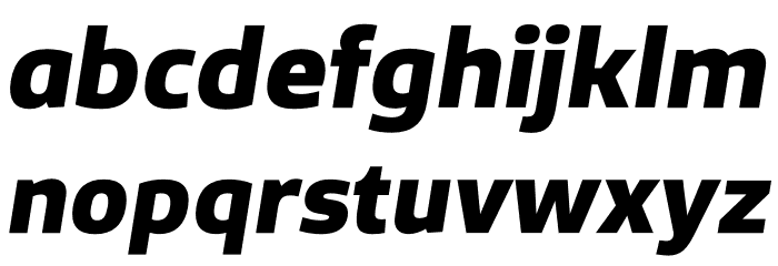 Famiar PERSONAL USE ONLY ExtraBold Italic Font LOWERCASE