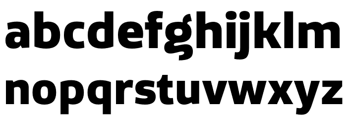 Famiar PERSONAL USE ONLY ExtraBold Font LOWERCASE
