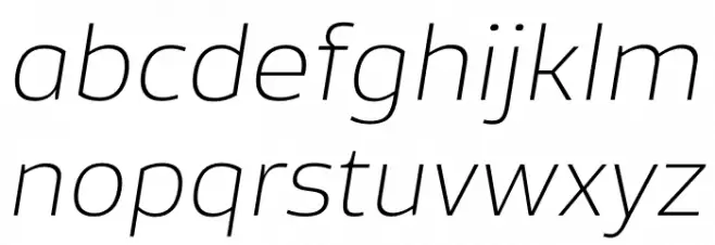 Famiar PERSONAL USE ONLY ExtraLight Italic Шрифта строчной